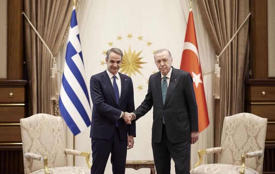 Ολοκληρώθηκε η συνάντηση Μητσοτάκη – Ερντογάν στην Άγκυρα – Κράτησε μιάμιση ώρα